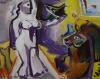 women_and_lion_oil_on_canvas_80x65cm_borko_petrovic