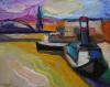 river_boats_oil_on_canvas_80x65cm_borko_petrovic