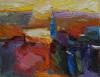 sunset_belgrade_oil_on_canvas_70x55cm_borko_petrovic
