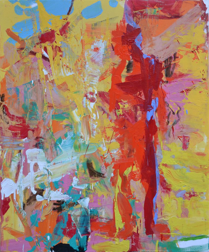 Modern expressionist art with texture and pattern ideal for gallery display