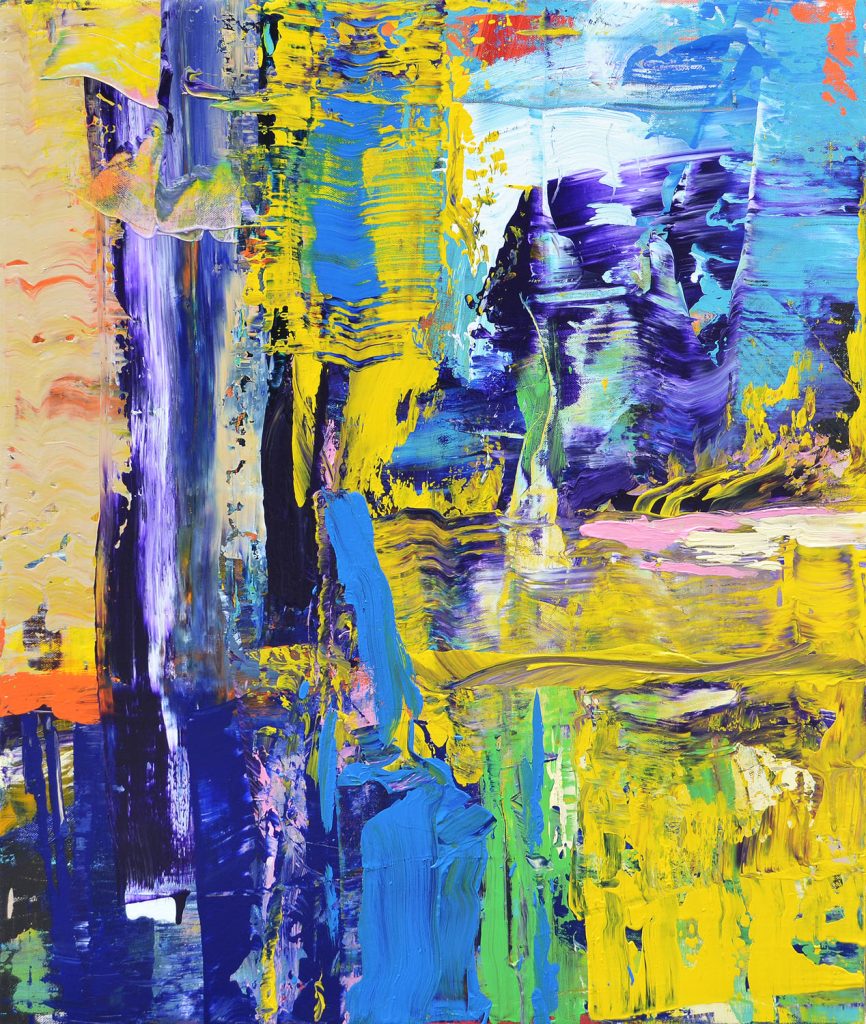 Abstract fine art painting “Depth of the Soul” exploring inner emotions, psychological depth, and silence through minimalist contemporary abstraction.