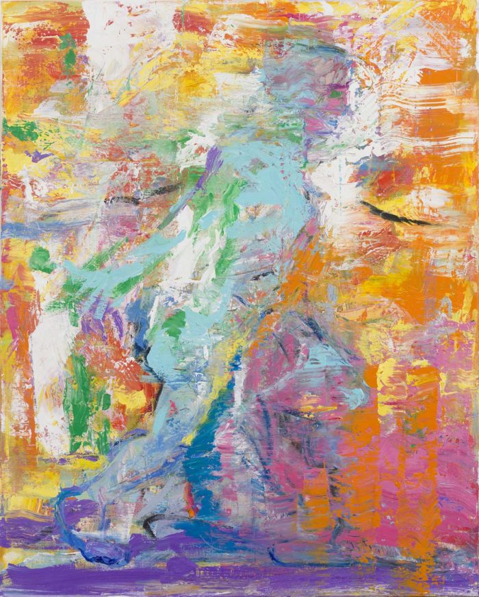 Momentum, 2025, 100 x 80 cm, oil on canvas Dynamic figurative painting ‘Momentum’ by artist Borko Petrovic — a human figure captured in vigorous motion, symbolizing the struggle to confront and embrace life